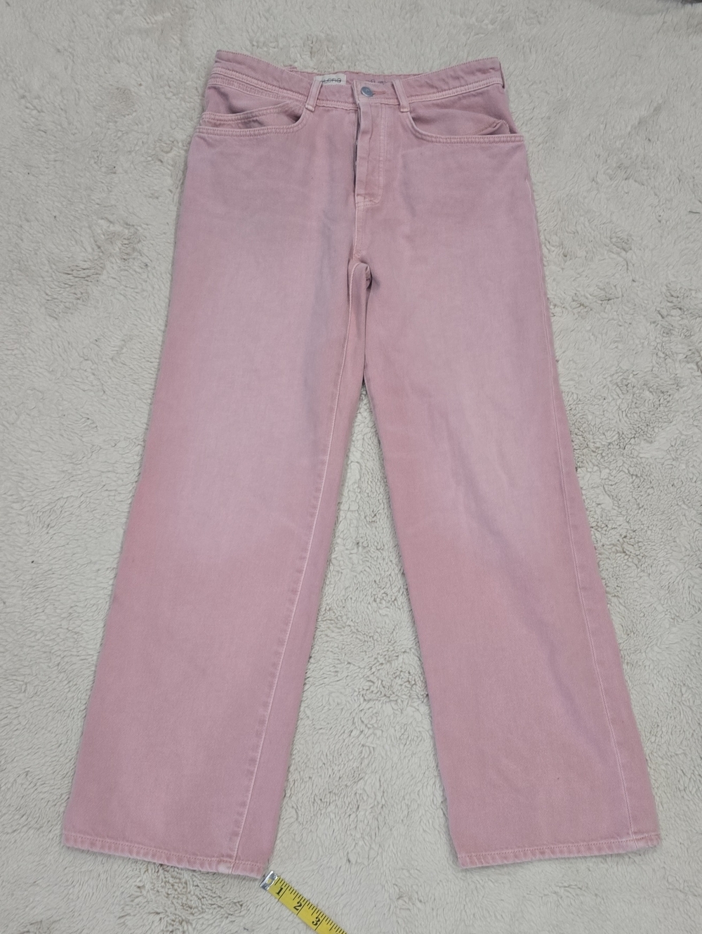 Pilcro Straight-Leg Jeans in Dusty Rose Pink